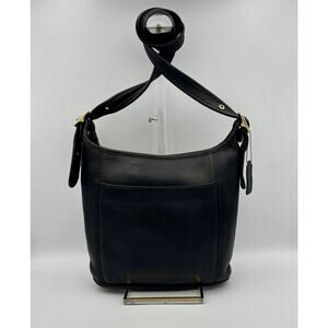 Rare Vintage Coach Legacy Hobo Bag 9816 | 1990s Black Leather Crossbody